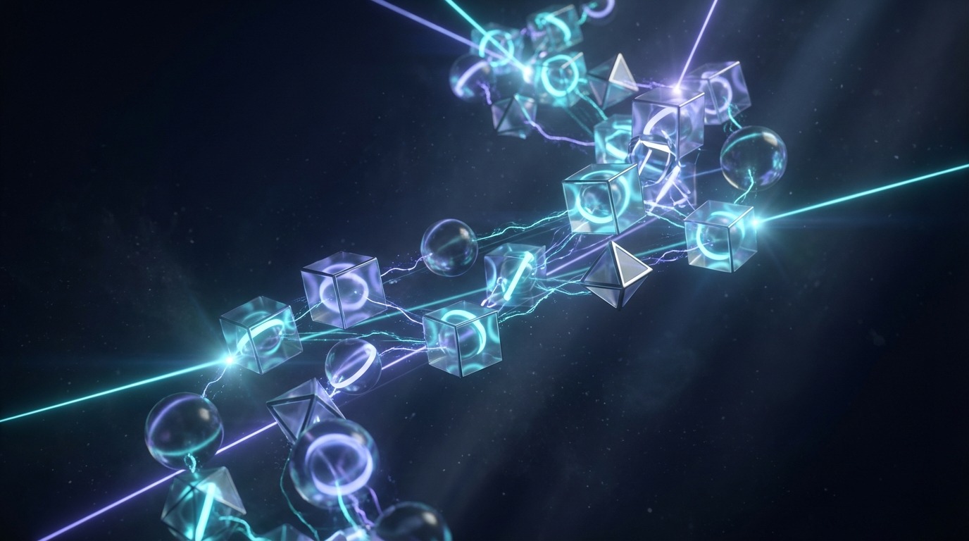 AI automation geometric shapes